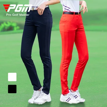 Женские брюки для гольфа PGM весна и лето женские брюки для гольфа новые узкие спортивные брюки для гольфа новые