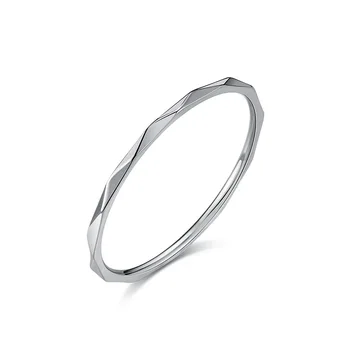 Женские кольца с режущей поверхностью толщиной 1 мм, простой палец из нержавеющей стали, роскошные модные украшения для девочек