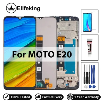 ЖК-Дисплей Для Motorola Moto E20 XT2155 Дисплей С Сенсорным Экраном Дигитайзер Замена Сборки Мобильного Телефона Бесплатными Инструментами 100% Протестирован