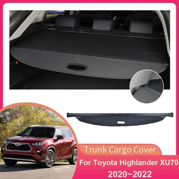 Задняя крышка багажника для Toyota Highlander Kluger XU70 2020 ~ 2022, Глухая перегородка, щит, Абажур, Аксессуары для ковров для уединения