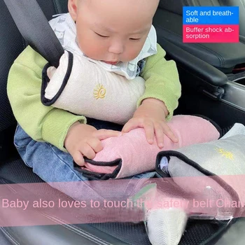 Защита плечевого ремня безопасности автомобиля, Плюшевый Якорь регулировки безопасности ребенка, Мультяшный автомобильный чехол для шеи от удушения