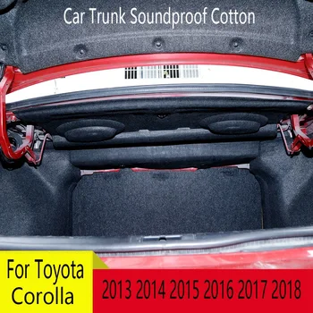 Звуконепроницаемый хлопковый коврик для багажника автомобиля Toyota Corolla 2013 2014 2015 2016 2017 2018