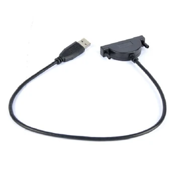 Кабель-конвертер внешнего оптического привода USB-адаптер USB 2.0 на Sata 6P + 7P 13Pin CD DVD Rom Slimline Sata для ноутбука