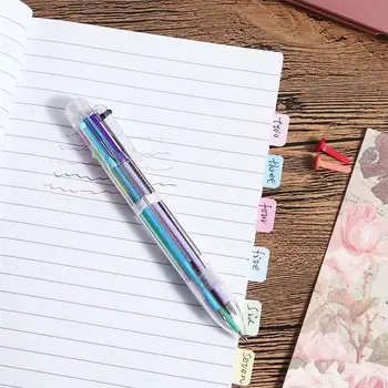 Канцелярские принадлежности Для рисования 0,7 мм Ручной Счет 6 в 1 Шариковая ручка 6 Цветная Ручка Многоцветная Шариковая Ручка