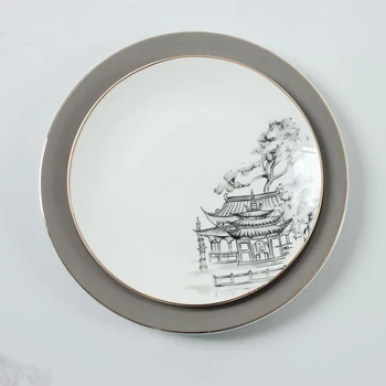 Керамическая декоративная тарелка в китайском стиле, Раскачивающаяся Тарелка, Украшения для входа в гостиную, Украшения для дома, Свадебные украшения