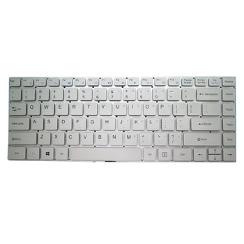 Клавиатура для ноутбука GEO для GeoFLEX 230 Английский для США без рамки Серебристый Новый