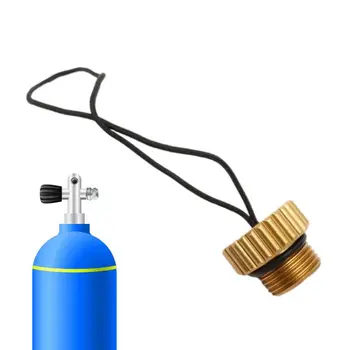 Клапаны баллона для подводного плавания, Пылезащитная заглушка, прикрепленная веревкой, Регулятор клапанов баллона для подводного плавания, облегченные клапаны баллона для подводного плавания