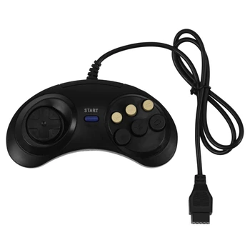 Классический Ретро 6 Кнопок Проводной Ручки Игрового Контроллера Gamepad