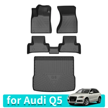 Коврики в багажник для Audi Q5 2010-2018 TPE 3D Водонепроницаемый коврик для ног, автомобильные аксессуары, черный