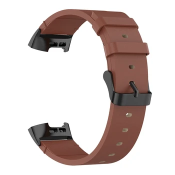 Кожаный ремешок для браслета Fitbit Charge4 /Charge3 SE, металлическая повязка на голову, деловой ремешок