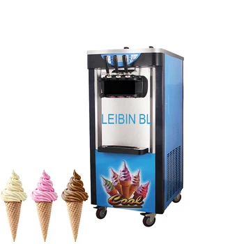 Коммерческая машина для производства мороженого, настольная, полностью автоматическая машина для производства мороженого с тремя головками