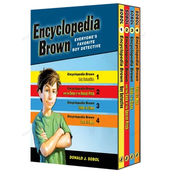 Комплект из 4 томов оригинальной английской энциклопедии коричневого цвета