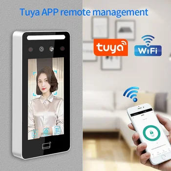 Комплекты системы контроля доступа к лицу Tuya App WiFi Динамический терминал распознавания лиц с электронным замком на магнитном засове