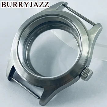Корпус часов BURRYJAZZ из серебристо-сапфирового стекла 36 мм/39 мм, подходит для механизма NH35 NH36 NH34 ETA2824 PT5000