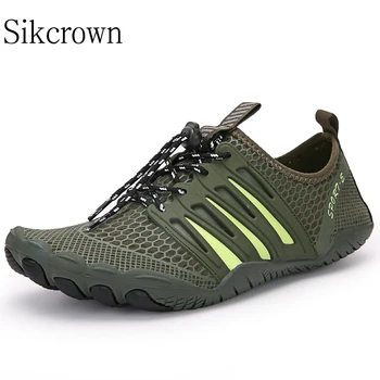 Кроссовки для мужчин, модные женские кроссовки Green Water, водонепроницаемая обувь, мужская пляжная высококачественная спортивная обувь на пять пальцев для плавания
