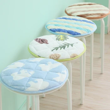 Круглые подушки для стульев, маленькая симпатичная подушка для стола, матрас для сидения на полу, подушка для детского стула, Мягкая подушка для сиденья, круглый диаметр 31 см