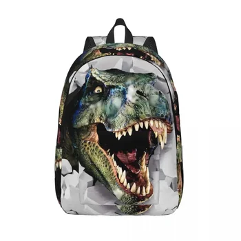 Крутой рюкзак с животными-динозаврами, Дикие, забавные рюкзаки с 3D-принтом, школьные сумки для студентов, унисекс, Дизайнерский узор, Современный рюкзак