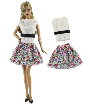 Кукольное платье NK Модный офисный костюм Наряды Юбка для куклы Барби Одежда Аксессуары переодевание в игровой дом