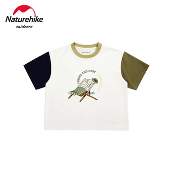 Летняя детская одежда Naturehike для улицы, футболка с коротким рукавом для мальчиков, дышащая одежда для кемпинга для девочек, футболка для мальчиков