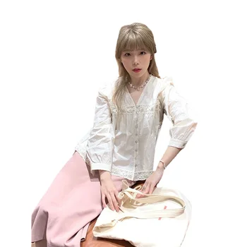 Летняя юбка 2023 года, Белая рубашка, Розовая юбка в пол-тела, короткая юбка для повседневного костюма из двух предметов, Y2K Корейская мода
