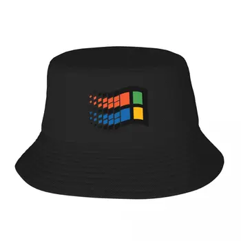 Логотип Windows 95, шляпа взрослого рыбака, панама