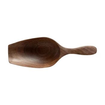 Ложка для выкапывания кофейных зерен из цельного дерева черного ореха, чайная лопатка, деревянная лопатка, деревянная кофейная ложка