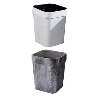Маленькое мусорное ведро, Квадратное мусорное ведро с открытым ртом, 14-литровое Мусорное ведро, корзина для мусора для прачечной, спальни, туалета, гостиной, дома