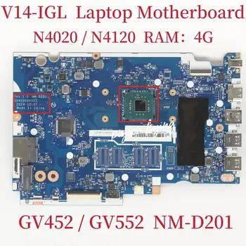 Материнская плата NM-D201 для ноутбука Lenovo V14-IGL Процессор: N4020/N4120 Оперативная память: 4G FRU: 5B20S444395B20S44441 5B20S44440 5B20S44442