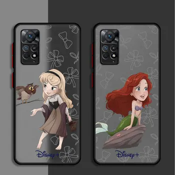Милый чехол для телефона Disney Princess для Xiaomi Redmi 10 12 5G 9T 9C K40 Pro 10C A1 12C A2 9A 9 Матовая крышка в виде ракушки