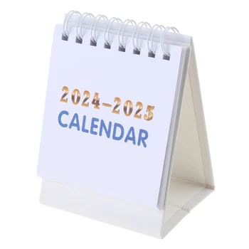Мини-настольный календарь на 2024 год Многофункциональные украшения для офисных работников и студентов с номерами недель, постоянные календари
