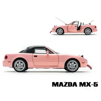 Модель игрушечного автомобиля из сплава Mazda MX5 Super Car 1:32, подходящая для детского коллекционирования игрушек, рождественских подарков на День рождения