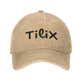 Модная качественная джинсовая кепка с логотипом Tilix, вязаная шапка, бейсболка