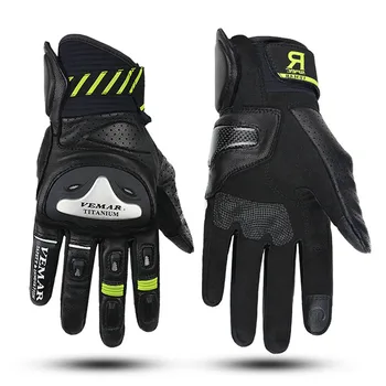 Мото-перчатки, мужские принадлежности для мотоциклов, Износостойкие перчатки для езды на мотоцикле, Спортивная защита, велосипедные перчатки с полными пальцами