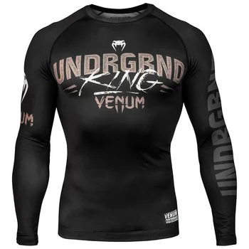 Муай Тай ММА Комплексная Спортивная футболка Ultimate Fighting Boxing, Быстросохнущая одежда, боксерские рубашки с длинными рукавами