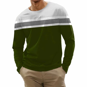 Мужская одежда, футболка, спортивная одежда на все сезоны, блузка, повседневная хлопковая смесь, пуловер с длинным рукавом M-2XL, абсолютно новый