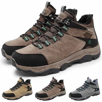 Мужская походная обувь Add Velvet для сохранения тепла, походная тренировочная обувь для взрослых и молодежи, походная обувь для отдыха 39-44#