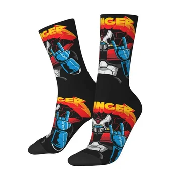 Мужские носки Mazinger Z, носки унисекс, Дышащие теплые носки, 3D Печать UFO Boot Animal Crew, Круто