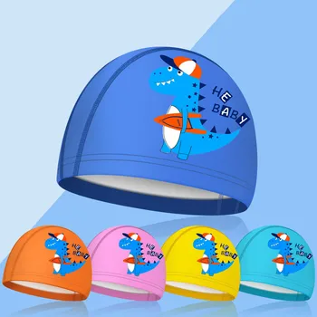 Мультяшная милая водонепроницаемая дышащая силиконовая шапочка для плавания для детей, Защита ушей, шапочка для плавания, аксессуары для бассейна
