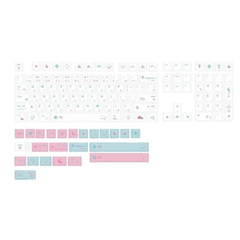 Набор белых клавишных колпачков XDA Keycap для игровых механических клавиатур, только для японских клавиатур 