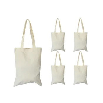 Набор холщовых сумок, сделай сам, пустые косметички для макияжа на молнии, холщовый пенал для ручек, сделай САМ, многоразовая сумка для покупок, Продуктовая сумка для покупок