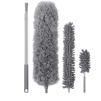 Наборы для чистки тряпок, выдвижной набор для чистки перьев из микрофибры с удлиненной ручкой для очистки от пыли /светильников / жалюзи