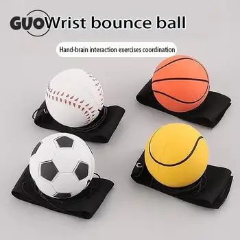 Надувной браслет на запястье Резиновый мяч Эластичная струна для упражнений на отскок пальцев Спортивная игрушка Аксессуары для баскетбола