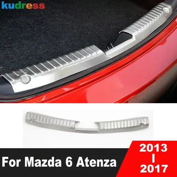 Накладка На Задний Бампер Багажника Mazda 6 Atenza 2013 2014 2015 2016 2017 Стальная Накладка На Порог Задней Двери Автомобиля, Защитные Аксессуары