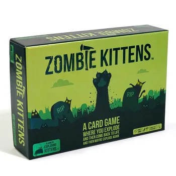 Настольная игра Zombie kitten explosion kitten family gathering забавная игрушка для взрослых и детей, карточная игра, подходящая в качестве подарка