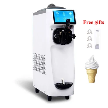 Настольная мороженица, Полностью Автоматическая машина для мягкого мороженого, коммерческий автомат по продаже йогуртового мороженого.