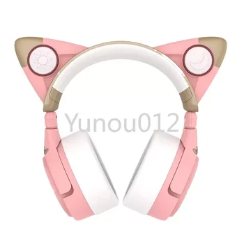 Наушники с кошачьими ушками, Шумоподавление на голове, беспроводная связь Bluetooth с ушным микрофоном Cardcaptor Sakura