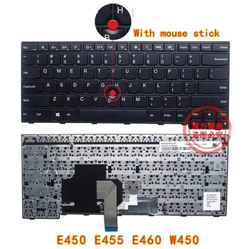 Новая Американская Клавиатура для ноутбука IBM Lenovo E450 E455 E450C E460 E465 W450 Клавиатура Без Мыши