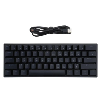 Новая игровая клавиатура 61 для научной раскладки клавиш Клавиатура с RGB подсветкой Crystal