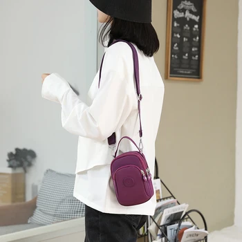 Новая модная женская мини-сумка через плечо для отдыха, сумка для мобильного телефона, многофункциональная