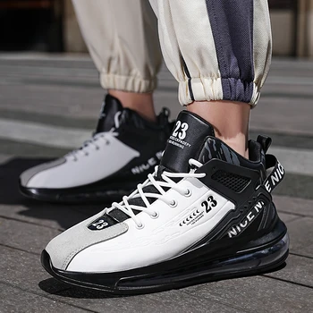 Новая спортивная обувь на воздушной подушке для всех ладоней, мужские баскетбольные кроссовки с высоким отскоком, нескользящие баскетбольные кроссовки для юных студентов